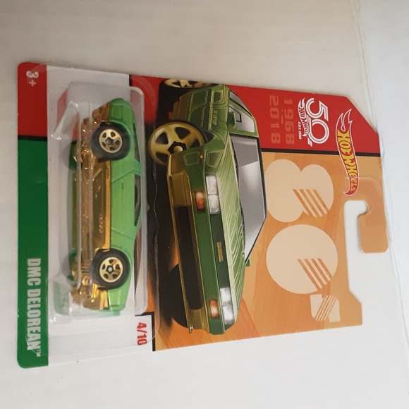 Hot Wheels 80s, Green DMC Delorean 4/10 50TH Anniversary NEW - Picture 5 of 5